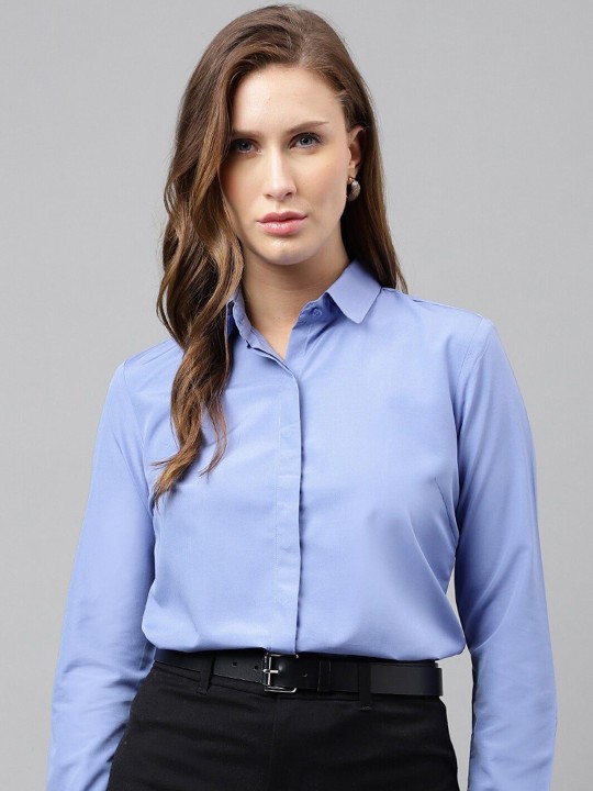 Women Solid Formal Shirt