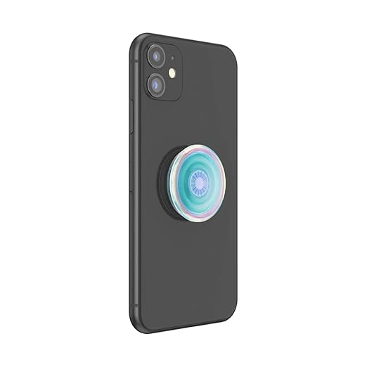 PopSockets Translucent Phone Grip with Expanding Kickstand - Clear Iridescent