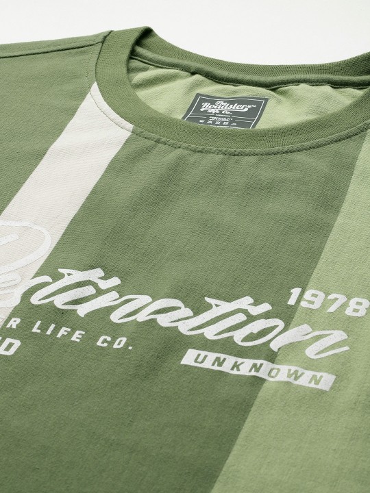 The Lifestyle Co. Striped Drop-Shoulder Sleeves T-shirt - Image 6