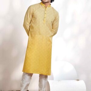 Floral Printed Shaded Mandarin Collar Cotton Straight Kurta