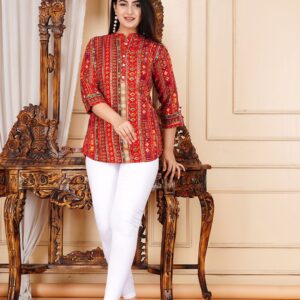 Women Ethnic Motifs Printed Regular Top