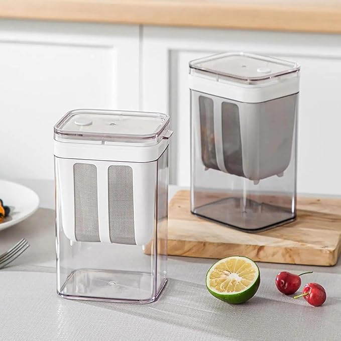 Sajani Greek Yogurt Maker Strainer, 1100ml Fine Mesh Curd Strainer with Lid, Multifunctional Yogurt Filter for Home, Homemade Yogurt, Cheese, Thick Greek Yogurt, Soybean Milk, Paneer (Yogurt Strainer) - Image 3