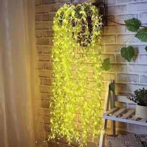 XERGY Artificial Vine Leaf LED Fairy String Light Ideal for Bedroom,Garden,Birthday & Festive Décor,Diwali Lights & Christmas,Party Diwali Lights for Decoration Home (3x1Meter,Corded Electric) Visit the XERGY Store