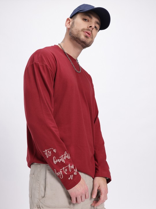 Statement Edge Printed Oversized T-shirt