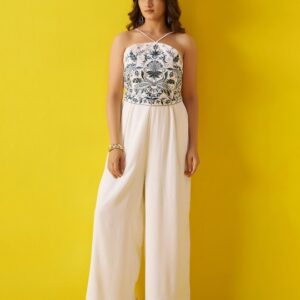 Women Embroidered Basic Jumpsuit